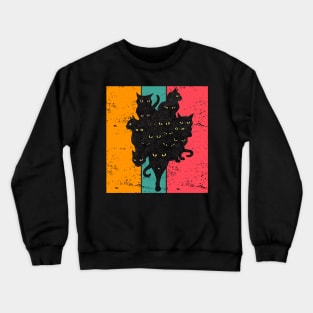 Black Cats Vintage Crewneck Sweatshirt